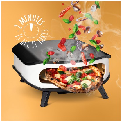 Φούρνος Cozze 17 Pizza με περιστρεφόμενη πέτρα πίτσας και φως LED